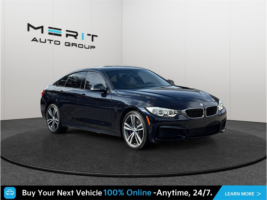 Black 2015 BMW 4 Series Sedan All-Wheel Drive 8-Speed Automatic