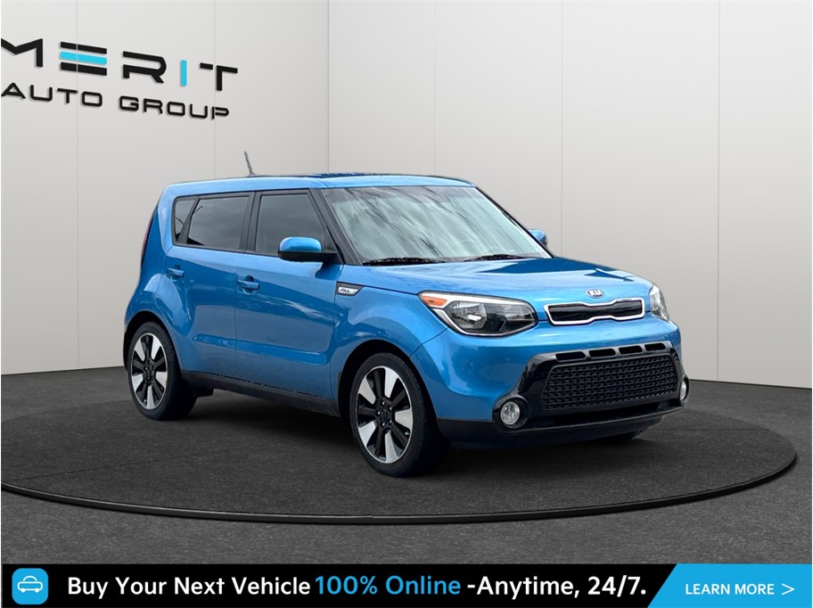 Blue 2016 Kia Soul Wagon Front-Wheel Drive 6-Speed Automatic