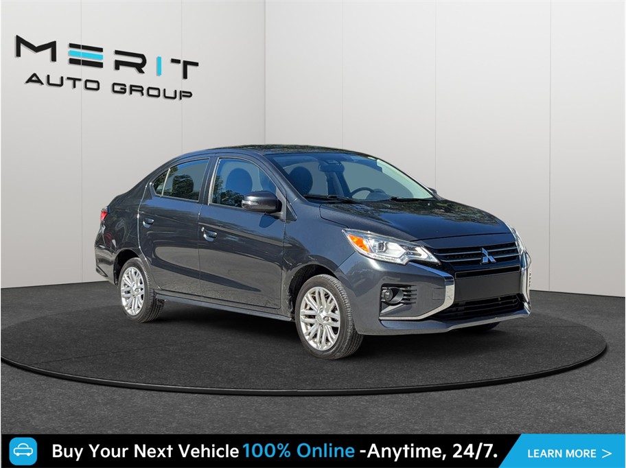 Gray 2024 Mitsubishi Mirage G4 Sedan Front-Wheel Drive Continuously Variable Transmission