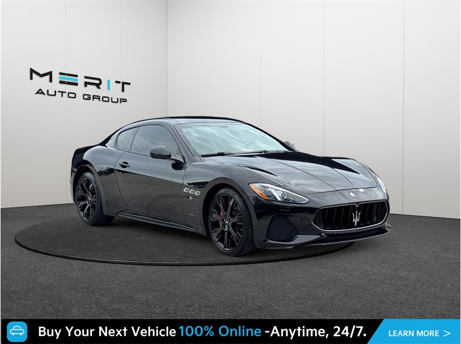 Black 2018 Maserati GranTurismo Coupe Rear-Wheel Drive 6-Speed Automatic