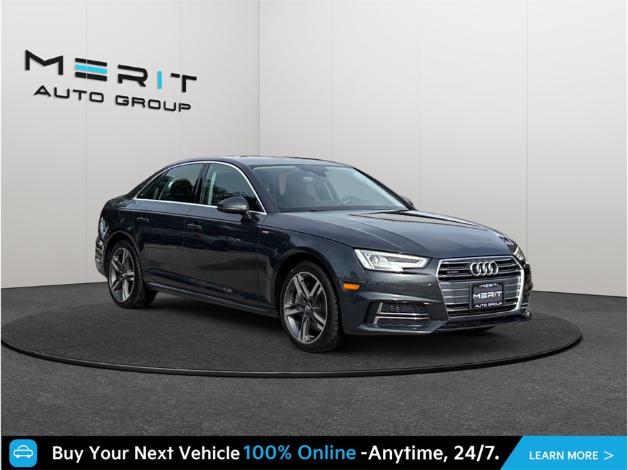 Gray 2017 Audi A4 Sedan All-Wheel Drive 7-Speed Automatic