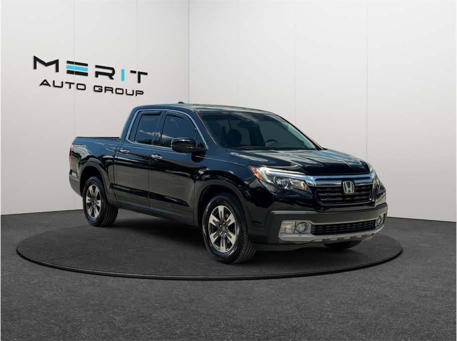 Black 2017 Honda Ridgeline Pickup Truck All-Wheel Drive 6-Speed Automatic