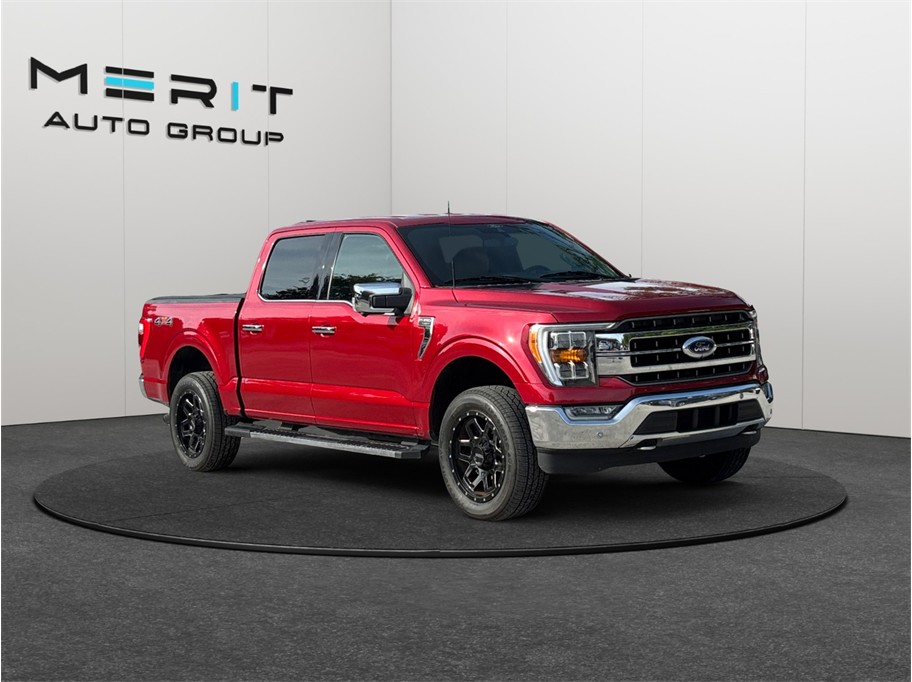 Red 2021 Ford F-150 Pickup Truck Four-Wheel Drive Automatic