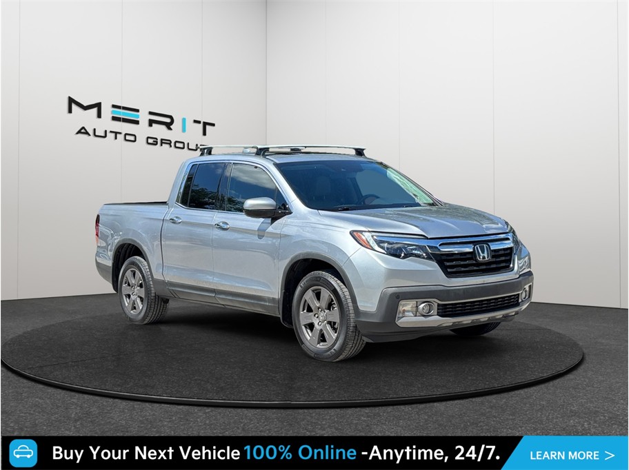 Silver 2020 Honda Ridgeline Pickup Truck All-Wheel Drive 9-Speed Automatic