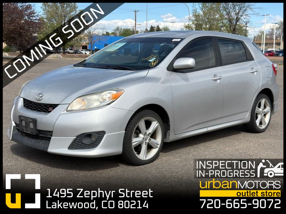 Silver 2010 Toyota Matrix S Hatchback Front-Wheel Drive 5-Speed Automatic