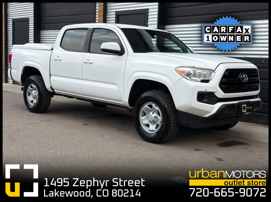 White 2017 Toyota Tacoma Pickup Truck Four-Wheel Drive 6-Speed Automatic