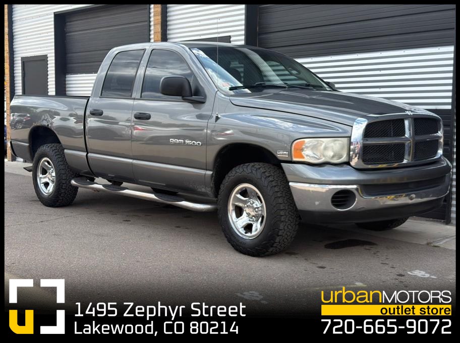 Gray 2005 Dodge RAM 1500 Pickup Truck Four-Wheel Drive Automatic