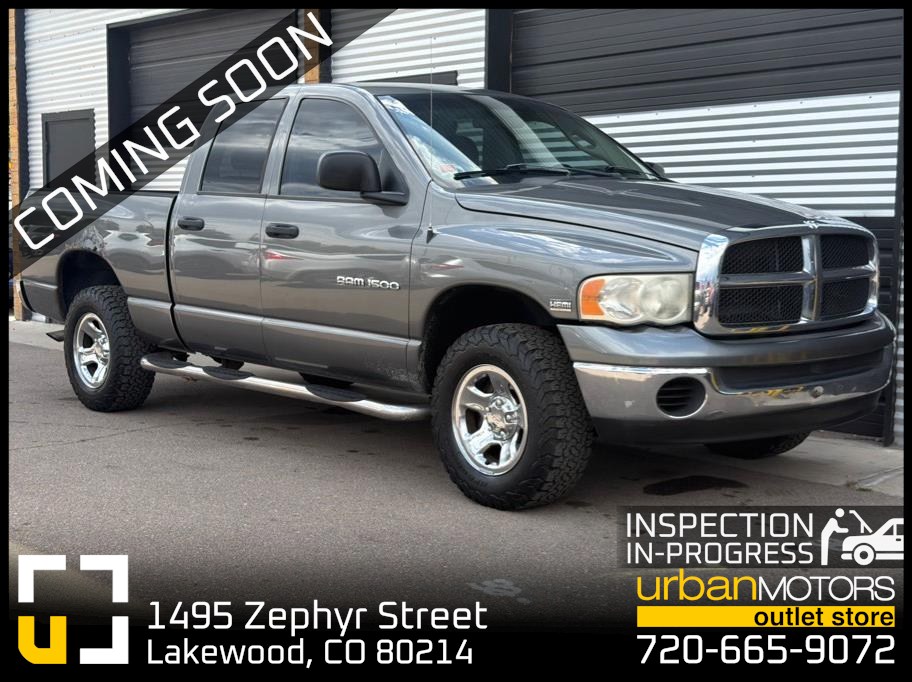 Gray 2005 Dodge RAM 1500 Pickup Truck Four-Wheel Drive Automatic