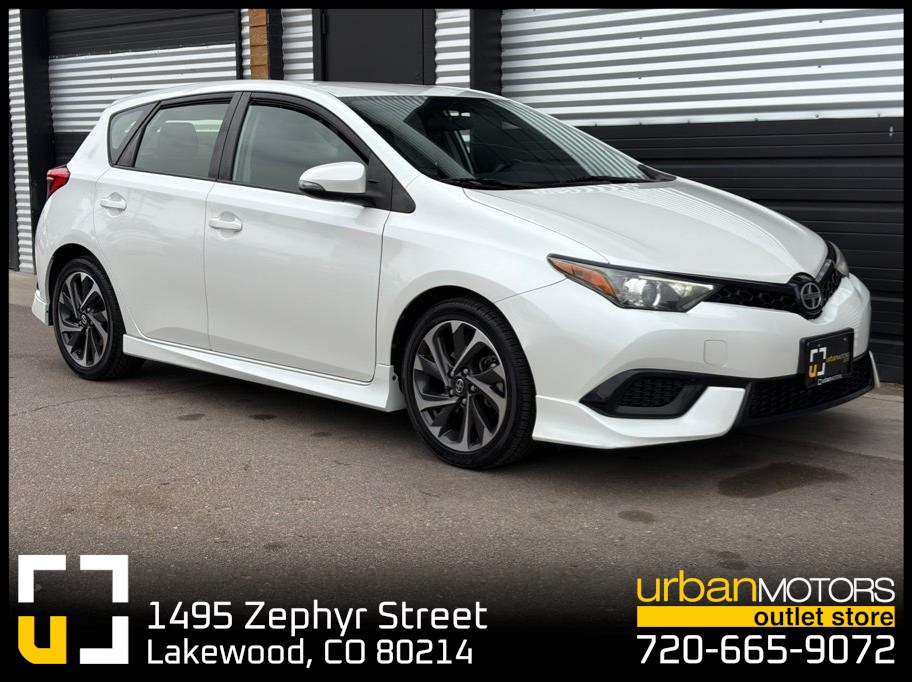 White 2016 Scion iM Hatchback Front-Wheel Drive Continuously Variable Transmission