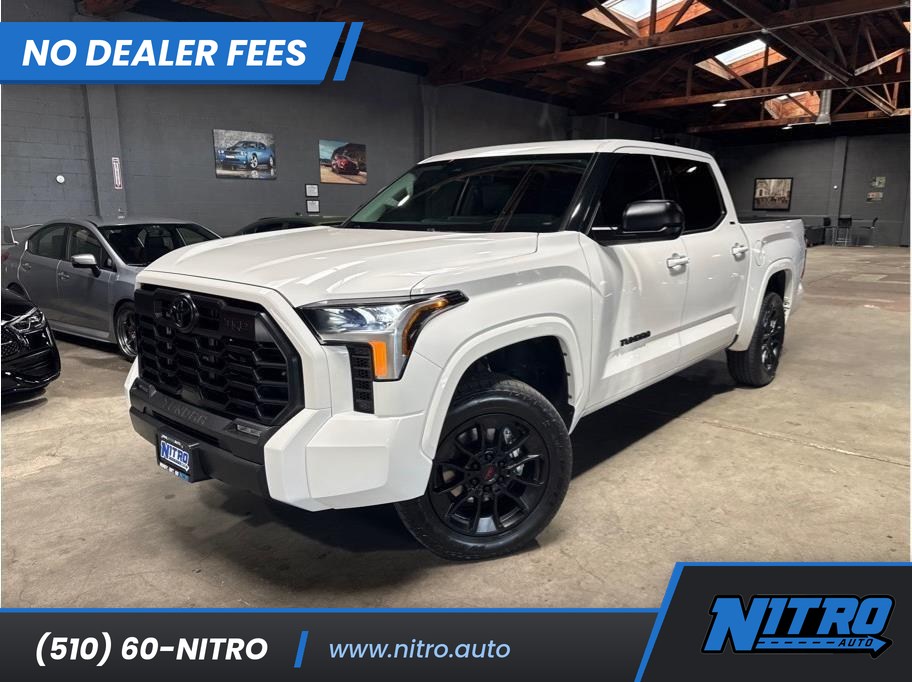 White 2023 Toyota Tundra Pickup Truck Four-Wheel Drive Automatic