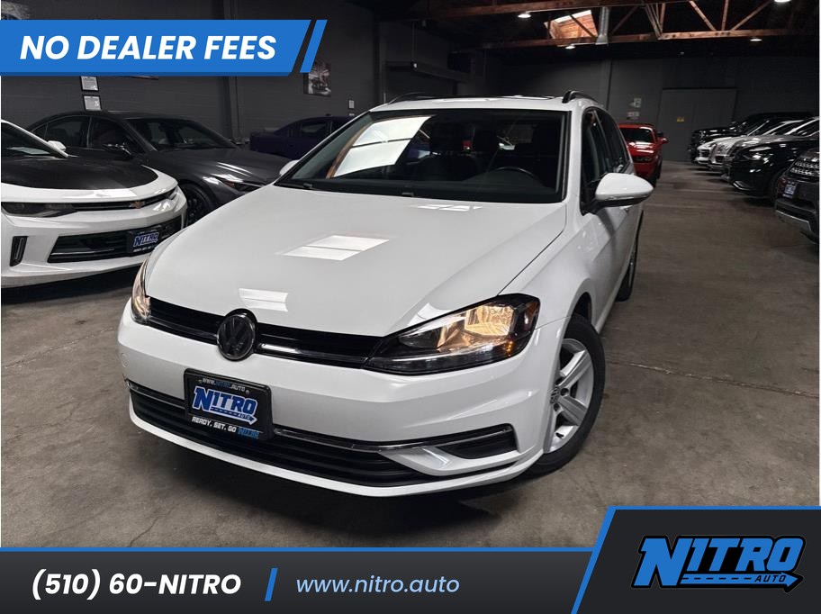 White 2018 Volkswagen Golf SportWagen Wagon Front-Wheel Drive 6-Speed Automatic