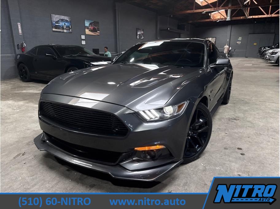 Gray 2017 Ford Mustang Coupe Rear-Wheel Drive 6-Speed Manual