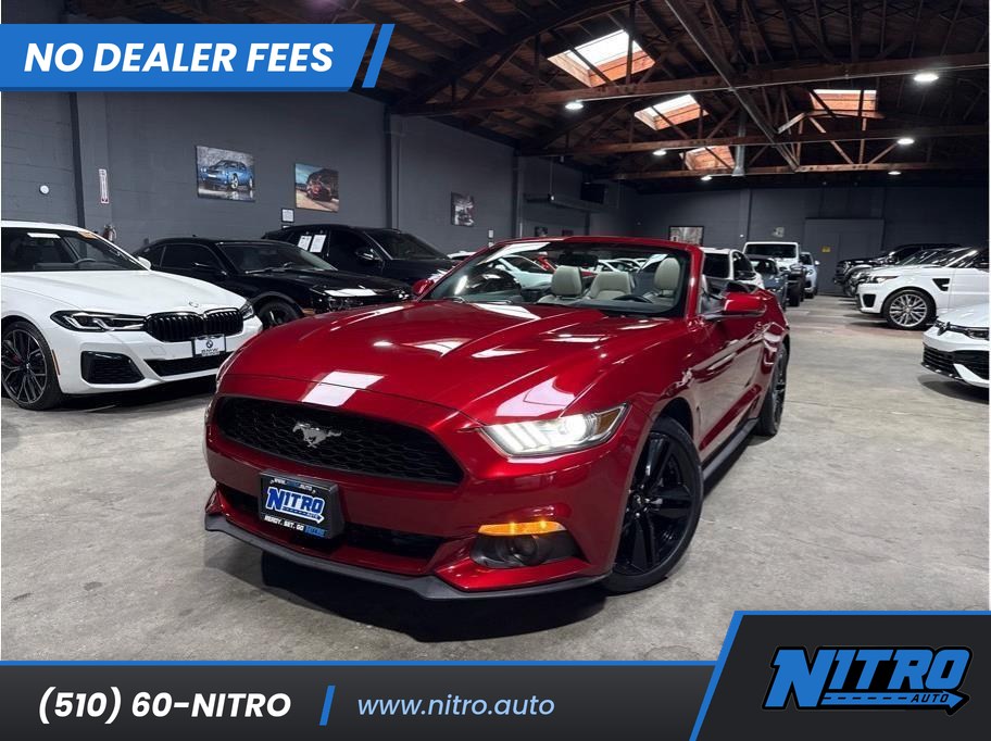 Red 2016 Ford Mustang Convertible Rear-Wheel Drive 6-Speed Automatic