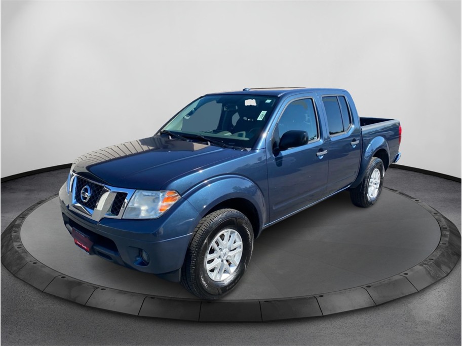 Blue 2016 Nissan Frontier SV Crew Cab Pickup Truck 4X2 5-Speed Automatic