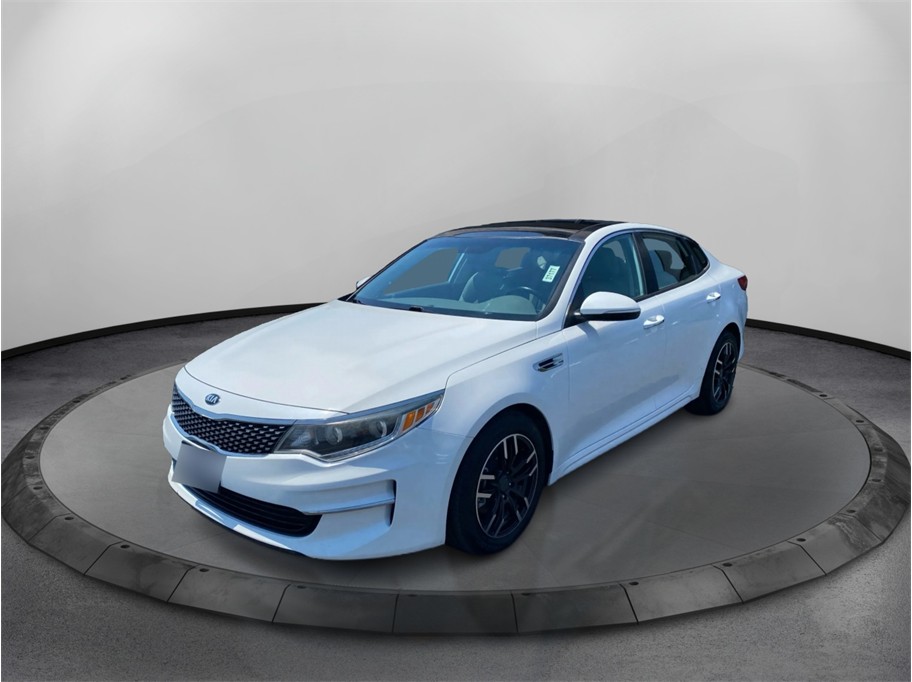 White 2016 Kia Optima Sedan Front-Wheel Drive 6-Speed Automatic