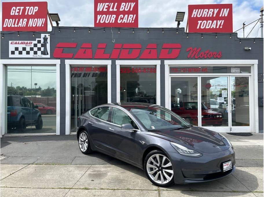 Gray 2019 Tesla Model 3 Long Range AWD Sedan All-Wheel Drive Automatic