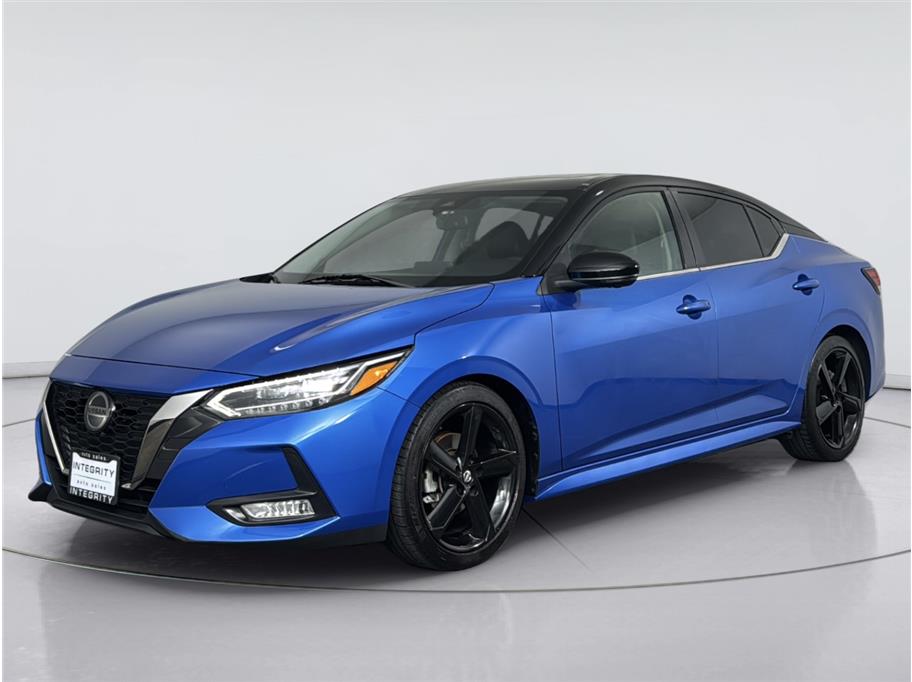 Blue 2021 Nissan Sentra Sedan Front-Wheel Drive Continuously Variable Transmission