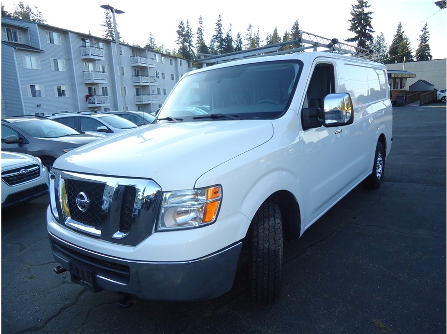 White 2019 Nissan NV Cargo Van Rear-Wheel Drive 7-Speed Automatic