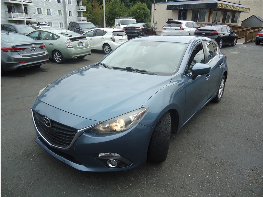 Blue 2014 Mazda MAZDA3 Hatchback Front-Wheel Drive 6-Speed Manual