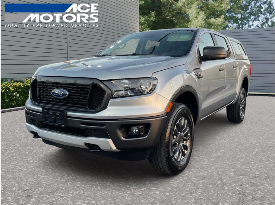Silver 2020 Ford Ranger XLT SuperCrew RWD Pickup Truck 4X2 Automatic