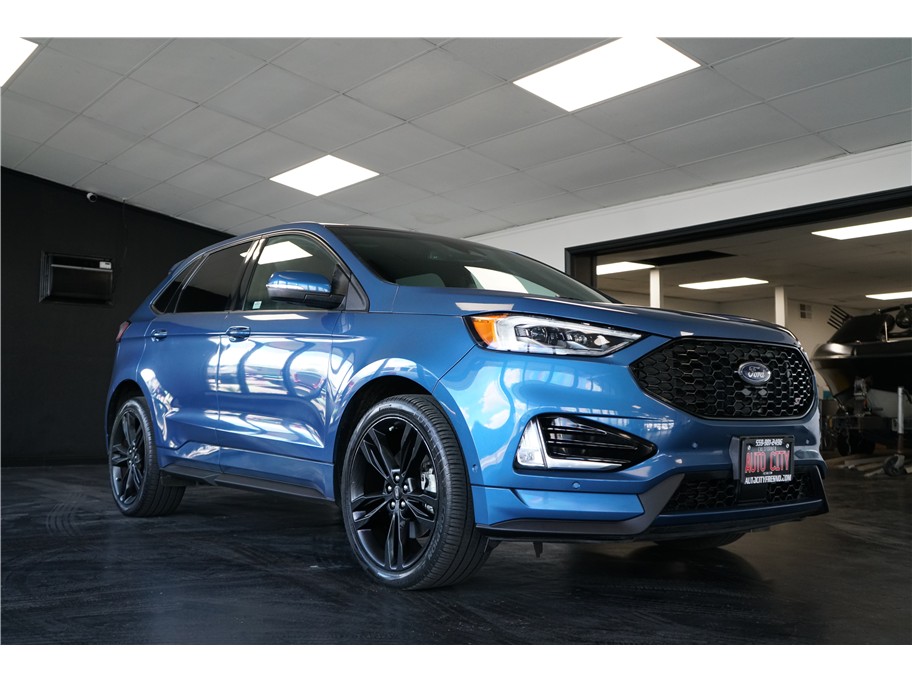 Blue 2019 Ford Edge ST AWD SUV / Crossover All-Wheel Drive 8-Speed Automatic