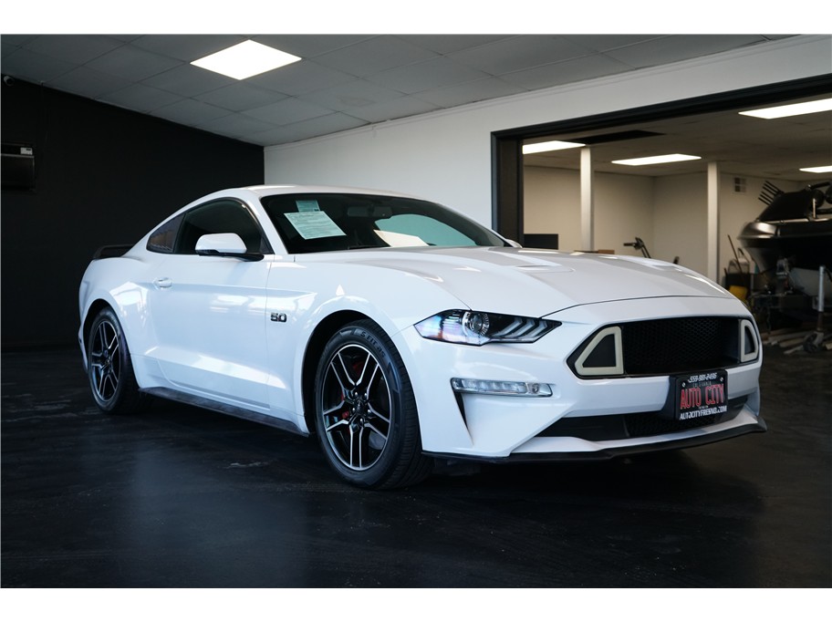 White 2018 Ford Mustang GT Premium Coupe RWD Coupe Rear-Wheel Drive Automatic