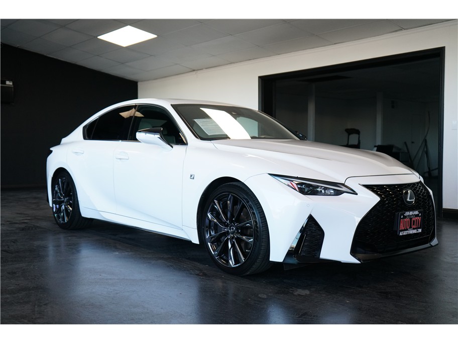 White 2021 Lexus IS Sedan Rear-Wheel Drive 8-Speed Dual Clutch