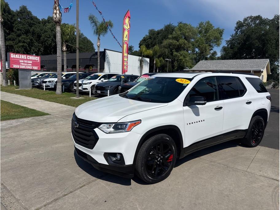 White 2021 Chevrolet Traverse Premier FWD SUV / Crossover Front-Wheel Drive 9-Speed Automatic