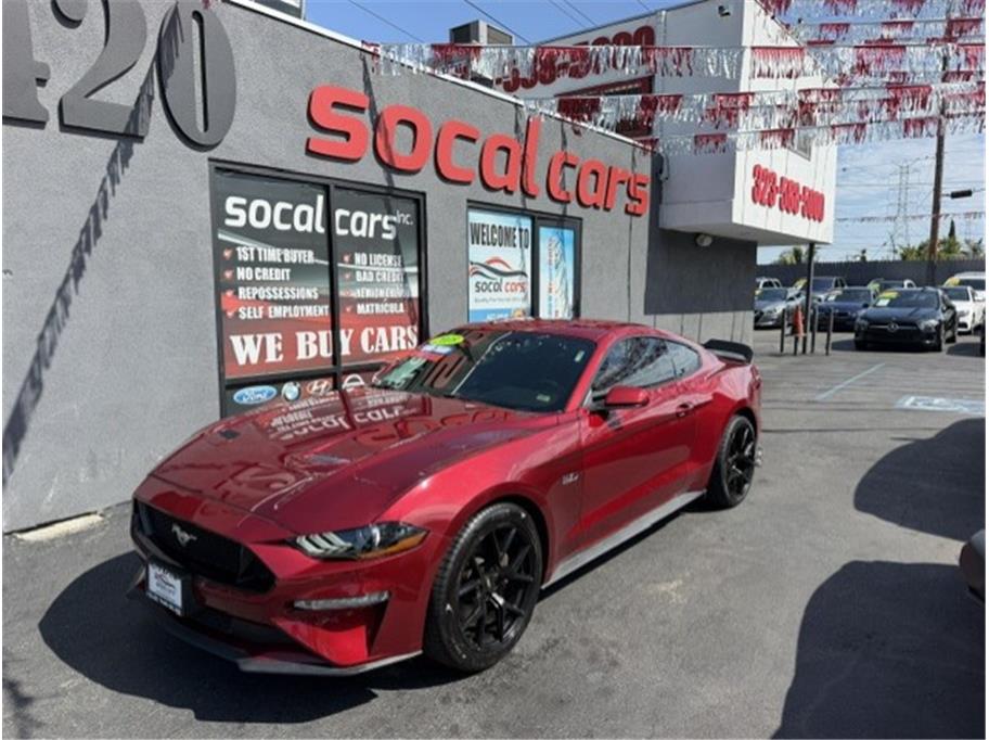 Red (Burgundy) 2018 Ford Mustang Coupe Rear-Wheel Drive Automatic