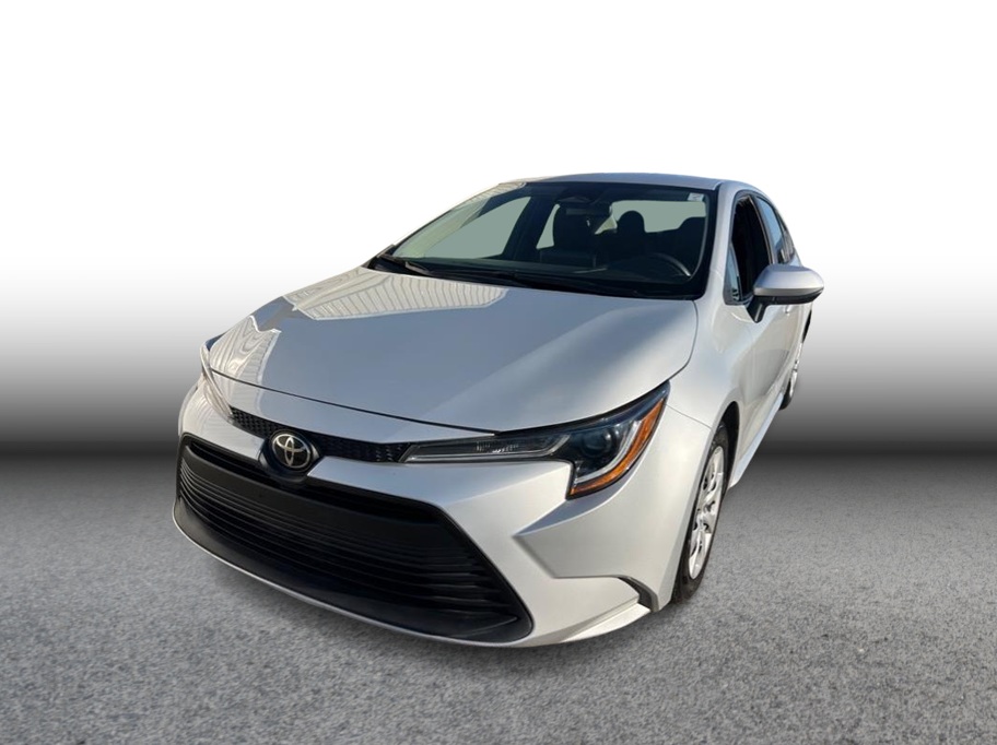 Silver 2024 Toyota Corolla LE FWD Sedan Front-Wheel Drive Continuously Variable Transmission