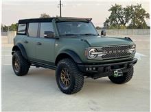 2021 Ford Bronco Badlands Sasquatch - Matte Green Wrap - 35" Tires